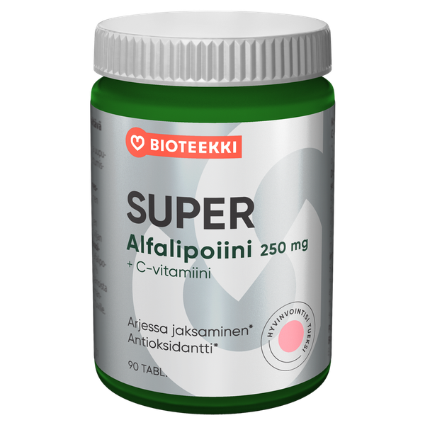 Bioteekin Super Alfalipoiini + C 90tabl