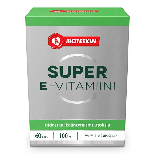 Bioteekin Super E-vitamiini 100 mikrog. 60kaps