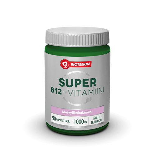 Bioteekin Super B12 90 imeskelytabl.