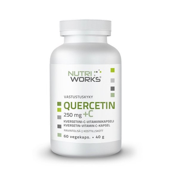 Quercetin 250 mg + C 60 vegekaps